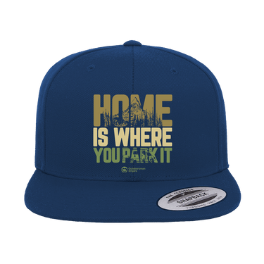 Home Is Your Park Printed Flat Bill Cap